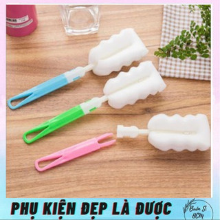 Cây Rửa Ly Đầu Mút - Dụng cụ rửa ly chùi ly, cây rửa ly mút trắng thấm hút, siêu sạch