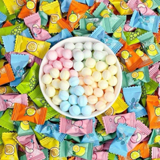 [12 VỊ] 100 viên Kẹo Ngậm Trái Cây Không Đường Vitamin C Thơm Miệng Mát Lạnh