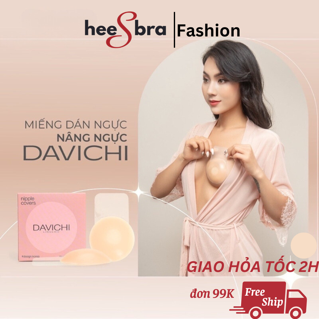 Miếng dán ngực, Miếng dán ngực nâng ngực DAVICHI Silicone lifting nipple covers 4.0