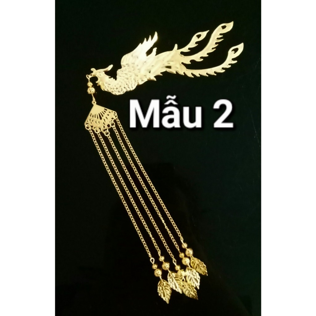 Tua rua phượng hoàng loại đẹp. Phụ kiện làm quạt cổ trang trâm cài tóc