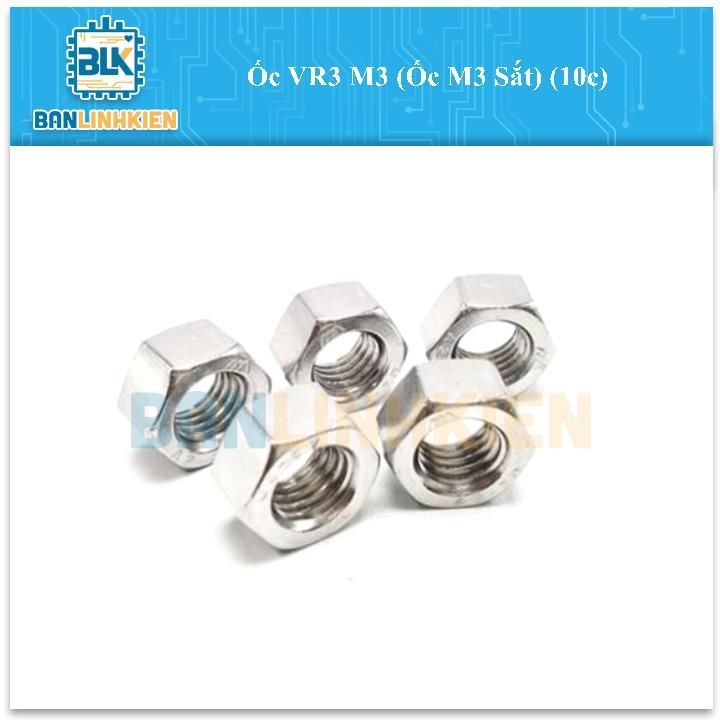 Ốc VR3 M3 (Ốc M3 Sắt) (10c) Mã LK_08313