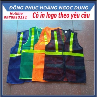 Áo lưới phản quang công nhân công trường, áo lưới phản quang bảo hộ lao động, áo bảo hộ lao động có phản quang