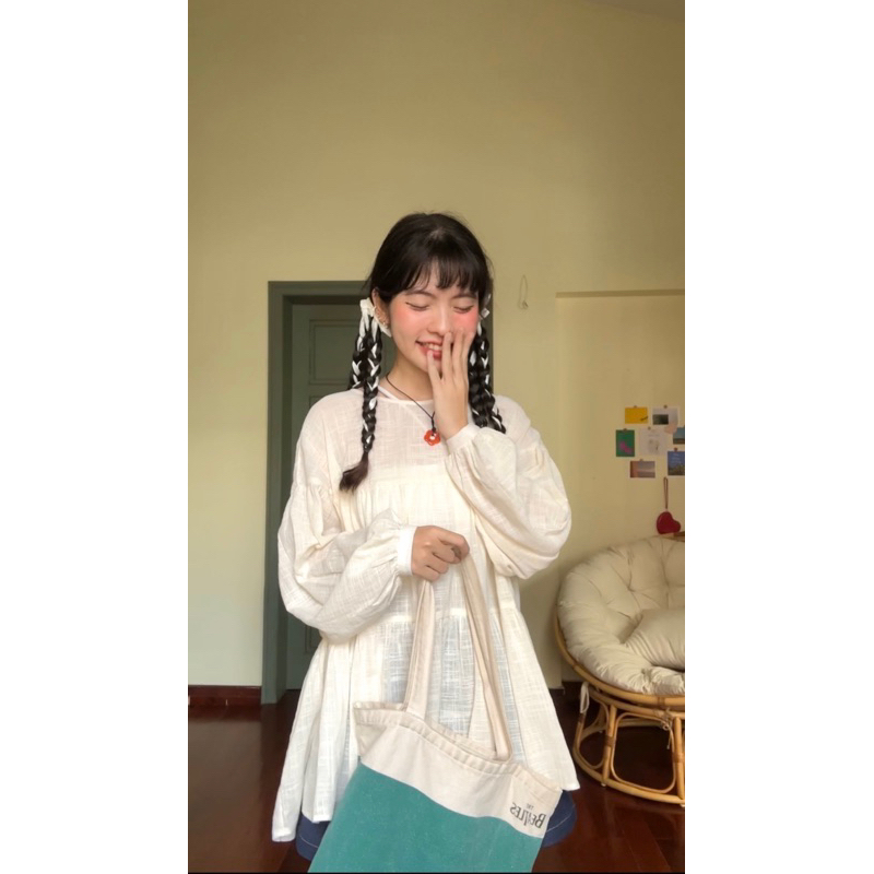 Áo babydoll Bora 18made ✿ 𝐁𝐲 𝐄𝐢𝐠𝐡𝐭𝐞𝐞𝐧 𝐀𝐠𝐚𝐢𝐧