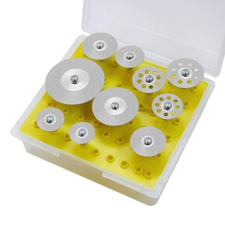 hộp lưỡi cưa cắt mini hộp 10 đĩa cắt khác nhau chân cốt 3mm