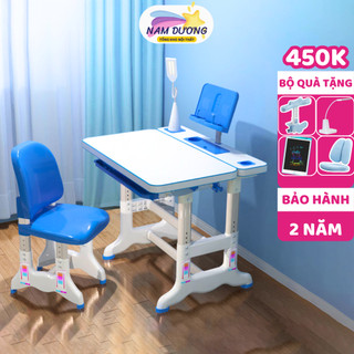 (Tặng đèn học) Bộ bàn học cho bé tiểu học Nam Dương B05, Bàn học sinh giá rẻ