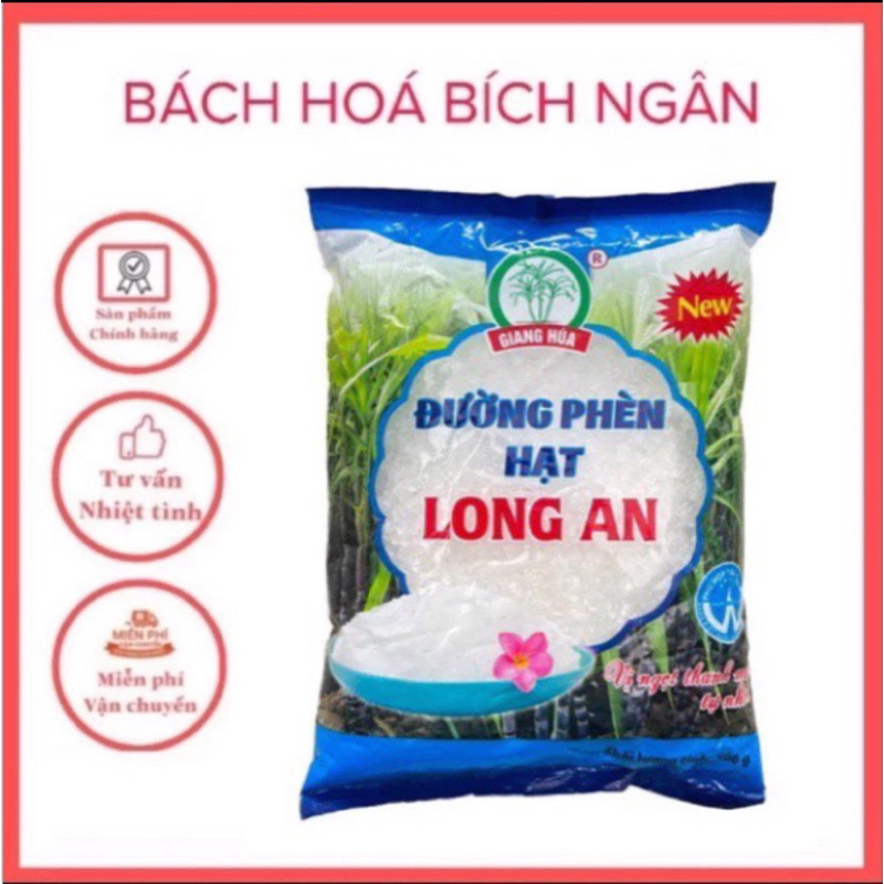 2  gói đường phèn hạt long an 500g