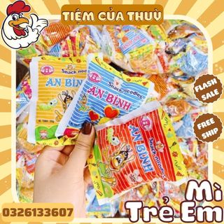 Bịch 50 gói mì tôm trẻ em an binh, mì ăn liền trẻ em, mì an binh tuổi thơ tiệm ăn vặt thuỳ bùi