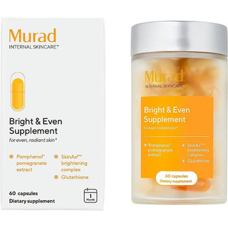 [Murad mẫu mới] Viên uống trắng da chống nắng Murad Bright & Even Supplement 60v