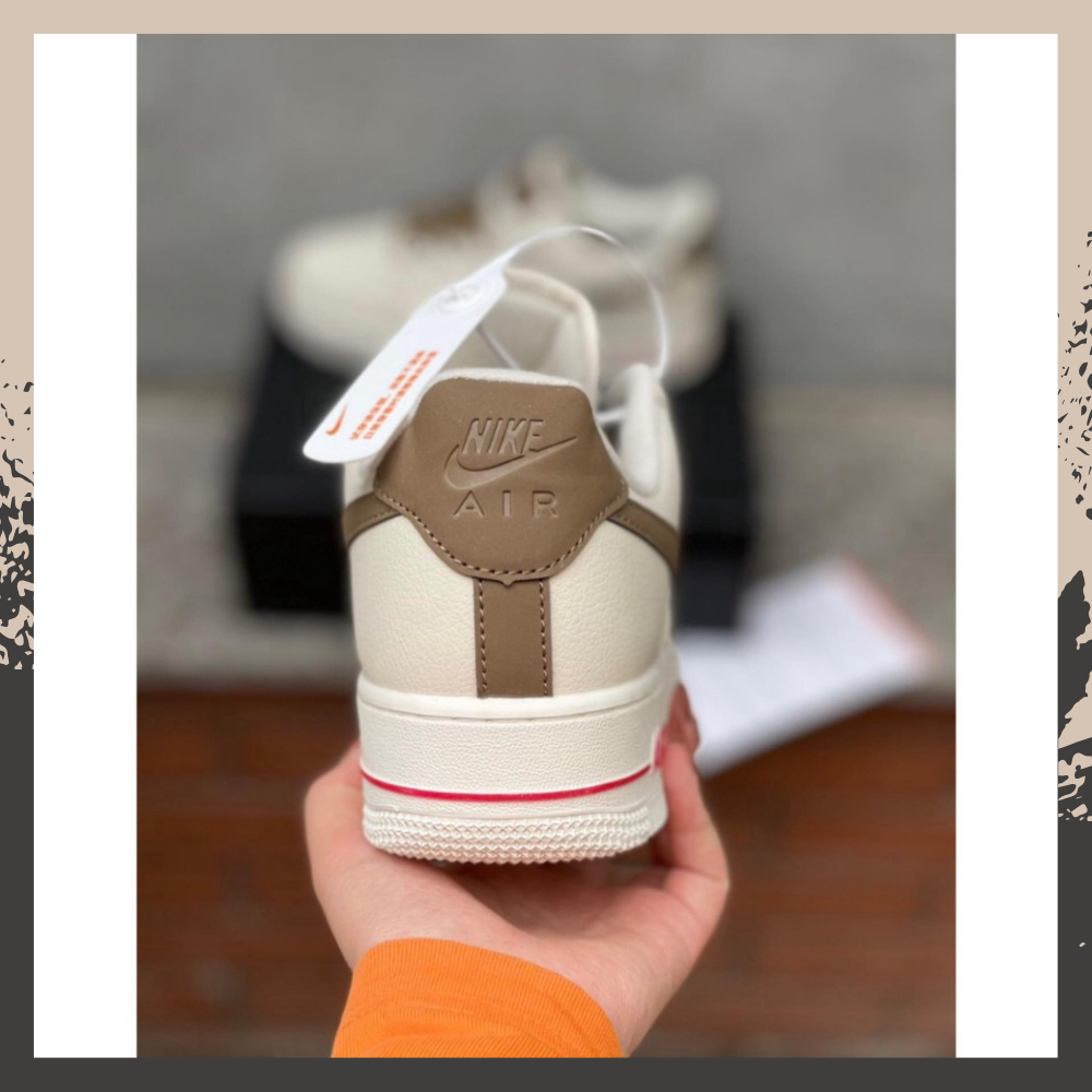 Giày Af1 Trắng Vệt Nâu, Giày Sneaker_Air Force 1 Trắng Bản Trung Classic Nam Nữ Dễ Phối Đồ Full Box BILL || Vệt Nâu | BigBuy360 - bigbuy360.vn