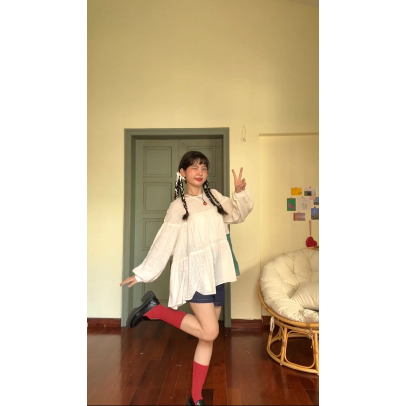 Áo babydoll Bora 18made ✿ 𝐁𝐲 𝐄𝐢𝐠𝐡𝐭𝐞𝐞𝐧 𝐀𝐠𝐚𝐢𝐧