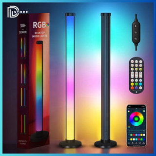 COMBO 2 Thanh LED RGB Nháy Theo Nhạc Trang Trí PC, Cây Đèn Led Decor Phòng Tivi Cực Kì Đẹp, Có APP Cao 42cm