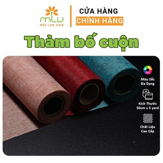 Thảm Bố cuộn trang trí, Cuộn vải Bố gói hoa, lưới thô đũi loại dày
