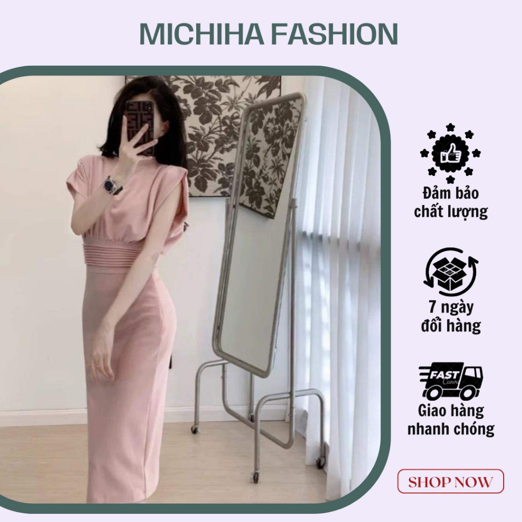 Đầm ôm sát thiết kế thắt eo sang chảnh