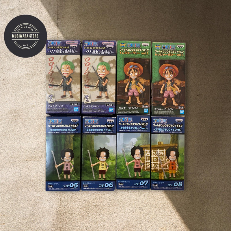 Mô hình chính hãng WCF Luffy, Shanks, Zoro kid Bandai One piece đồ chơi toy