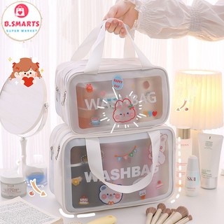 Túi Đựng Mỹ Phẩm Trong Suốt Chống Nước Tiện Lợi, Túi Đựng Đồ Makeup Kèm Sticker Nhiều Kích Cỡ