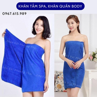 Khăn tắm spa, khăn body quấn người KT 70.140cm, thấm nước tốt, mềm mịn