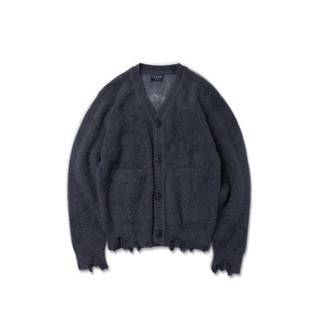 Áo len cardigan "fatal goldie knit" màu xám tối