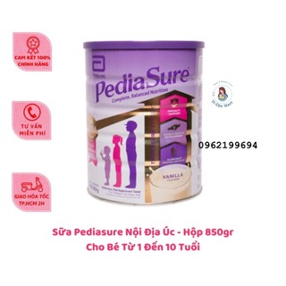 Sữa bột Pediasure Úc vanilla 850gr Úc - [ Mẫu mới - Date 2025 ]