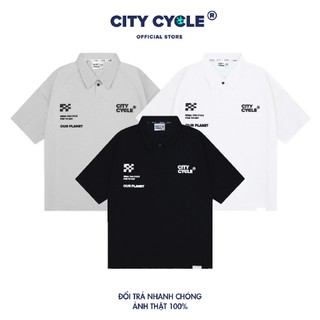 Áo Polo Local Brand Speedway thun cổ bẻ City Cycle form rộng oversize nam nữ