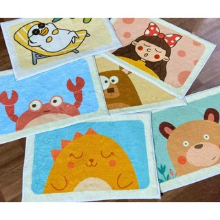 Thảm lông cừu, thảm lót sàn, thảm lau chân, kích thước 40x60cm - 50x80cm, đế chống trượt, bám sàn tốt