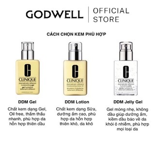 Kem và Gel dưỡng ẩm Clinique Dramatically Different Moisturizing Gel Lotion+ Jelly đủ tone