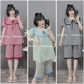  Bộ bầu - bộ sau sinh - BỘ LỬNG ĐŨI THÁI KẺ CỔ LÁ  DÂY BUỘC NƠ - 5 Màu { Freeship } 