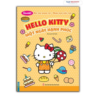 Sách - bóc dán nhanh tay – hello kitty - một ngày hạnh phúc.