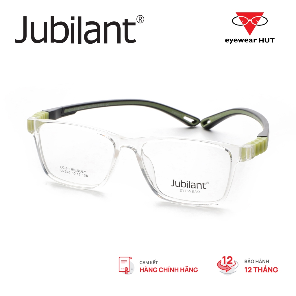 Gọng kính Jubilant gọng vuông chất liệu nhựa cao cấp TR90 dành cho bé 9-14 tuổi (F) JU2676_50