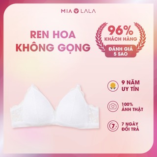 Áo ngực không gọng đệm mỏng 1cm ren hoa MiaLala 0215 NA3220215