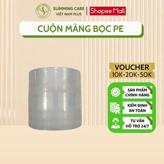  Cuộn PE quấn bụng màu trắng 10cm màng PE màng bọc thực phẩm quấn bụng giúp ủ nóng tan mỡ Slimming Body 