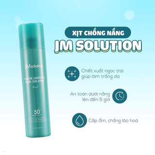Xịt chống nắng toàn thân JM Solution Marine Luminous Pearl Sun Spray SPF50+ 180ml - Lydiabeauty