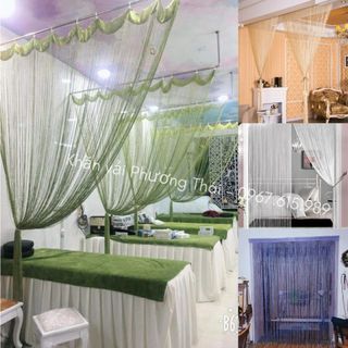 Rèm sợi kim tuyến trang trí spa, nhà cửa, sự kiện, kt 3m*3m nhiều màu sắc lựa chọn