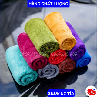 Khăn lau ô tô, lau bếp, lau cửa kính siêu thấm hút, không rụng lông, kt 30x50cm