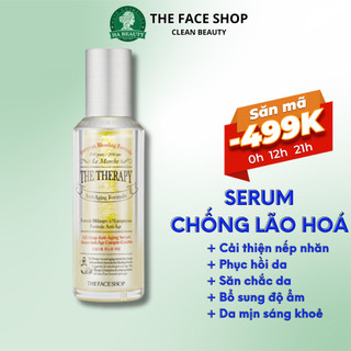 Serum dưỡng ẩm chống lão hóa dưỡng da trẻ hóa da nếp nhăn The Face Shop The Therapy Oil-Drop Anti-Aging Serum 45ml