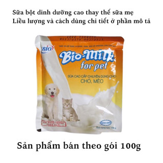 Sữa bột Bio Milk gói 100g cho chó mèo