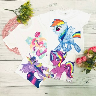 Áo thun in hình Ngựa Pony,cho bé gái đáng yêu chất mềm mịn từ 10kg - 77kg