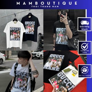 Áo Phông Nam Cổ Tròn G.C Họa Tiết Hình in trước ngực . Áo Thun boy Phố G.U.C.CI An thuyên siêu đẹp