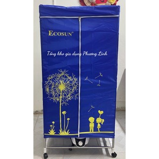 Tủ sấy quần áo - creen - ecosun bm -ts05 màu xanh công suất 1600w - sấy 15kg - hàng chính hãng - bảo hành 12 tháng
