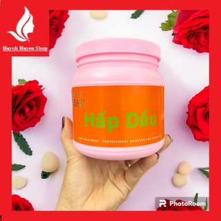 [xã kho giá sốc ] Kem hấp dầu Beaut Top hương phấn phục hồi tóc hư, xơ, chẻ ngọn nhãn cam hộp 800ml
