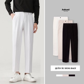 Quần baggy nam âu tây vải hàn vinteck co giãn phân loại tây âu kiểu dáng trẻ trung năng động