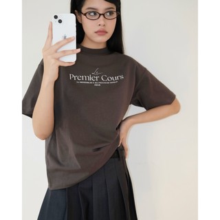 Dvrk - áo thun boxy tee in logo privé premier màu xám-dvrk-24ss