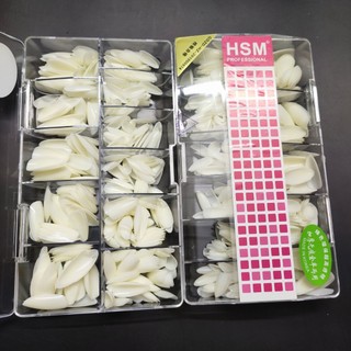 Móng úp HSM phom vuông, nhọn 500 chiếc chăm sóc trang trí móng làm đẹp nail shop hnnail