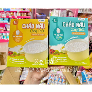 CHÁO NẤU ĂN DẶM MABU NGUYÊN HẠT VÀ HẠT VỠ 400G CHO BÉ TỪ 6M