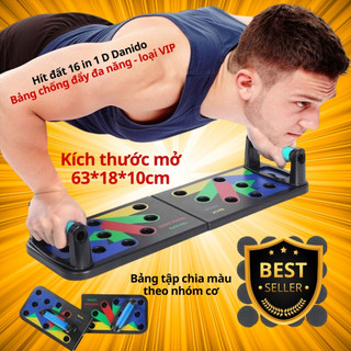 Dụng cụ hít đất hỗ trợ chống đẩy đa năng 16 trong 1 - bảng chống đẩy sp010 chính hãng d danido