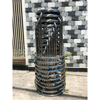 Combo 10 Ghế đôn inox có vòng dưới inox 304 cao 50cm giá tại xưởng sản xuất
