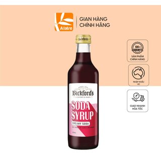 Siro Có Gas Hương Soda Kem Bickford's - Chính Hãng, Nhập Úc - 300ml