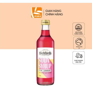 Siro Có Gas Chanh Hồng Bickford's - Chính Hãng, Nhập Úc - 300ml