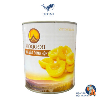 Đào ngâm thái boddob - đào ngâm đóng hộp - 820g