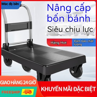 Xe đẩy hàngxe đẩy hàng bốn bánh，xe đẩy hàng, ,xe đi chợ gấp gọn,xe đẩy,Xe Đẩy Hàng Tải Trọng Sàn