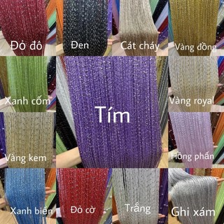 Rèm sợi kim tuyến spa, decor sự kiện, nhà cửa nhiều màu sắc KT 3m*3m
